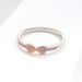 Women's Jewelry S925 Silver Ring Small Fresh Lucky 8 Shaped Ring Inlaid With Zircon Simple And Fashionable Single Row Tail Ring_ipsvogv.com