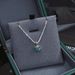 Women's Jewelry Silver Moissanite Necklace Starry And Sparkling Light Luxury Fashion Colorful Moissanite Necklace_ipsvogv.com