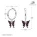 S Pure Silver Fashionable High-end Butterfly Ear Buckle Drip Oil Style Temperament Earrings Niche Design Accessories_ipsvogv.com