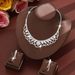 Women’s Jewelry Set Fashion Tassel Simple Necklace Earrings Light Luxury High End Temperament Clavicle Chain Versatile Three Piece Set_ipsvogv.com