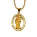 Hip Hop Hollow Diamond Portrait Pendant for Trendy Men Hiphop Street Dance Nightclub Cool Necklace Accessories_ipsvogv.com