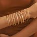 Stacked Bohemian Alloy Bracelet Set Women's Retro Simple Mix And Match Hollow Jewelry_ipsvogv.com