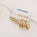 Earrings Set Creative Metal Geometric Pearl Hoop Earrings_ipsvogv.com