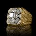 Sanjie Men's Trendy Jewelry Hip Hop Square Diamond Set Alloy Ring_ipsvogv.com