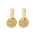 Ear Buckle Round Brand Earrings Electroplated Gold-plated Inlaid Zircon Female Niche_ipsvogv.com