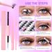 European and American Thick and Large Displacement 280 Clusters D-curve DIY Eyelashes Segmented Single Cluster Grafting Eyelashes_ipsvogv.com