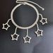 Ladies' fashionable and simple star pendant necklace Creative five pointed star inlaid diamond catwalk claw chain clavicle chain_ipsvogv.com