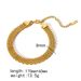 Ins Style Watch Gold-Plated Stainless Steel Cuban Flat Snake Chain Jewelry Bracelet_ipsvogv.com