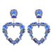Stud Earrings Large Heart Pendant Earrings Temperament Shiny Diamond Glass Jewelry Earrings_ipsvogv.com