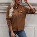 Women's Clothing lapel cardigan autumn new retro Maillard jacket coat_ipsvogv.com