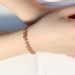 Unisex Fashion Simple Hot Sale Women's Chain Bracelet Rose Gold Plated Colored Zircon Jewelry_ipsvogv.com