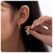 French retro pearl metal arc earrings female silver needle high end design earrings simple temperament earrings_ipsvogv.com