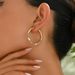 New fashionable women's inlaid pink diamonds, niche high-end design, with temperament and earrings_ipsvogv.com