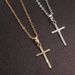 Cross Pendant, Collarbone Chain, Korean Version, Set With Zircon Necklace, New Women's Necklace_ipsvogv.com