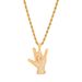 Hip Hop Personalized Gesture I Love You Micro Set Zircon Hand Pendant, Rap Singer Trendy Accessories_ipsvogv.com