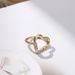 Internet Celebrity Instagram Style Korean Edition Fashion Design Texture Embedding Diamond Heart Ring For Women_ipsvogv.com