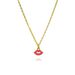 New Hot Selling Simple Style Oil Drop Color Lip Small Pendant Necklace Mix And Match Necklace Accessories_ipsvogv.com