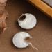 Genuine Gold Electroplated French Style Light Luxury Fashionable Acrylic Shell Circle With Feminine_ipsvogv.com
