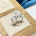 Starry Zircon Pearl Light Luxury High-end Feel, Tail Plain Ring, Women's Niche Design, Open Mouth Eating Ring_ipsvogv.com