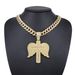 Unisex Alloy Necklace Men's Trendy Cross Pendant Hip Hop Fashion Diamond Pendant Without Chain_ipsvogv.com