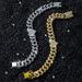 New Hip Hop Style Diamond Personalized Men's and Women's Peach Heart Chain Splicing Bracelet_ipsvogv.com