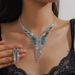Necklace Alloy Jewelry Banquet Dress Chain Set, Fashionable And Versatile Bridal Accessories_ipsvogv.com