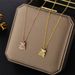Titanium Steel Niche Design Creative Teddy Bear Necklace Korean Version Fashionable And Minimalist Cool Style Pendant_ipsvogv.com