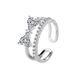 Korean New Bow Full Diamond Double-layer For Women, Fresh Niche, Simple Versatile, Fashionable And Elegant Style Ring_ipsvogv.com