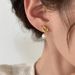 Silver Needle Metal Knot Pearl Earrings Women's Fashion Elegant Cyber Celebrity Earrings Highlight Pearl Earrings_ipsvogv.com