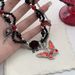 Unisex Dark Personality Exaggerated Red Rose Butterfly Necklace Choker Gothic Punk Hot Girl Clavicle Necklace Female_ipsvogv.com