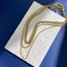 Women's Jewelry Set Fashion Niche Design Stacking Three Layer Necklace Personality Creative Fashion Necklace Korean Titanium Steel Necklace_ipsvogv.com