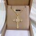 【 Titanium Steel 】 Cross Zircon Light Luxury Temperament Gorgeous Full Diamond Necklace Women's Versatile Collarbone_ipsvogv.com