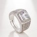 Exaggerated Full Diamond Fashion With Live Mouth Korean Edition Big Men's Ring Jewelry_ipsvogv.com