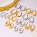 Women's Jewelry Geometric U Shaped Hollow Large Earrings Personality Exaggerated Simple Golden Earrings Trendy Earrings_ipsvogv.com