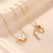 Internet Celebrity Titanium Steel Necklace With Feminine Temperament, Fashionable Shell Butterfly Pendant, High-end_ipsvogv.com