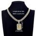Trendy Cool Letter Pendant Cuban Chain Zinc Alloy Fashion Full Diamond Rap Hip Hop Necklace_ipsvogv.com