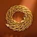 6MM thick twist chain color-retaining electroplating non-fading gold necklace hip hop men's chain_ipsvogv.com