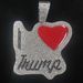 Ins Hip-Hop Alloy Necklace With Inlaid Diamonds Exaggerated Pendant Letter Personality Trendy Brand Accessories_ipsvogv.com