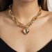 Cold Wind Jewelry, Hollowed Out Rough O-shaped Necklace, Exaggerated Love Pendant, Niche Accessory_ipsvogv.com