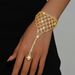 Women’s Jewelry Set Fashion Fashion Accessories Personalized Grid Rhinestone Finger Bracelet Fashion Temperament Full Diamond Accessories_ipsvogv.com