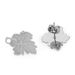Stainless Steel DIY Maple Leaf Hooks, Vacuum Electroplated Handmade Jewelry Accessories, Earrings, And Ear Pin Materials_ipsvogv.com