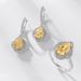Willson Jewelry New Recommendation S925 Sterling Silver Earrings Fashion Trend Goose Yellow Ice Flower Cut High Carbon Diamond Ear Hooks_ipsvogv.com