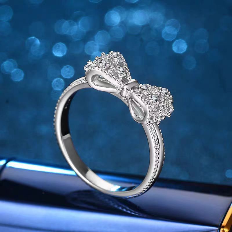 Light Luxury Exquisite Hand Jewelry Platinum Plated Butterfly Ring Micro Inlaid Zircon Fashion Jewelry_ipsvogv.com