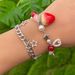 Sweet Instagram Style Strawberry Bow Pendant Necklace, Women's Metal Chain, Stacked Choker Necklace_ipsvogv.com
