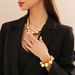 Jewelry Punk Exaggerated Geometric Bead Women's Fashion Beaded Short Collarbone Necklace_ipsvogv.com