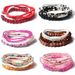 Personality Ins Style Hand Jewelry Bohemian Style Rice Beads Acrylic Multi Layer Bracelet Female_ipsvogv.com