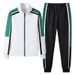 Men's Clothing Spring and Autumn Men's New Casual Sports Suit Youth Fashion Stand Collar Cardigan Two piece Jacket Men_ipsvogv.com