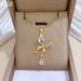 Steel 【 Titanium 】 Butterfly Tassel Light Luxury Temperament Gorgeous Full Diamond Necklace Women's Versatile Collarbone 【 】_ipsvogv.com