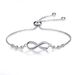 Women’s Jewelry Set Fashion hot selling jewelry 8 shaped bracelet sterling silver ocean heart necklace female earring combination set_ipsvogv.com
