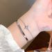 Little Waist Women's Star, Plain Circle, Double-layer Light Luxury, Niche Bracelet, Exquisite Jewelry_ipsvogv.com